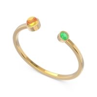 Petite Modern Bezel Asamana Band