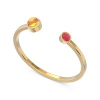 Petite Modern Bezel Asamana Band