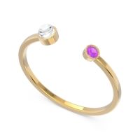 Petite Modern Bezel Asamana Band