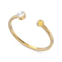 Petite Modern Bezel Asamana Band