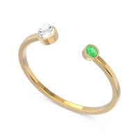 Petite Modern Bezel Asamana Band