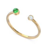 Petite Modern Bezel Asamana Band