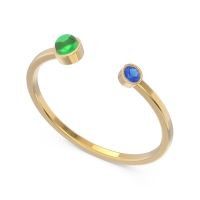 Petite Modern Bezel Asamana Band