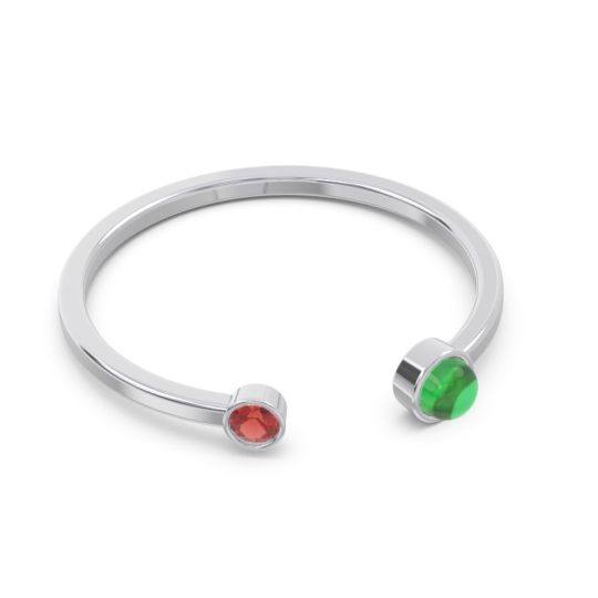 Petite Modern Bezel Asamana Band
