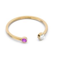 Petite Modern Bezel Asamana Band