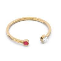 Petite Modern Bezel Asamana Band