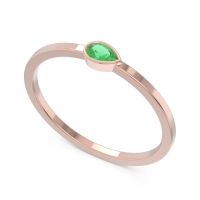 Petite Modern Bezel Pear Baspabindu Band