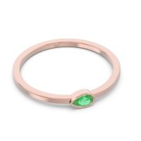 Petite Modern Bezel Pear Baspabindu Band