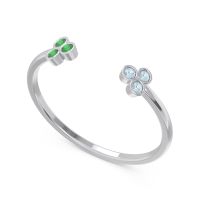 Petite Open Bezel Tryazra Band