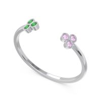 Petite Open Bezel Tryazra Band