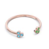 Petite Open Bezel Tryazra Band