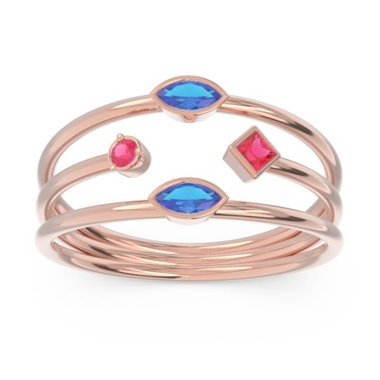 Simple Triple Line Open Avaisamya Band