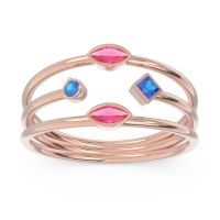 Simple Triple Line Open Avaisamya Band