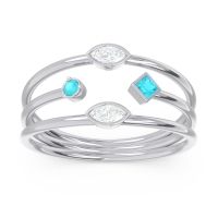 Simple Triple Line Open Avaisamya Band