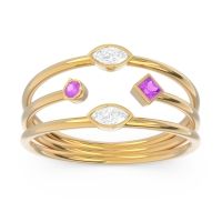 Simple Triple Line Open Avaisamya Band