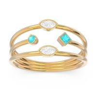 Simple Triple Line Open Avaisamya Band