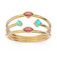 Simple Triple Line Open Avaisamya Band