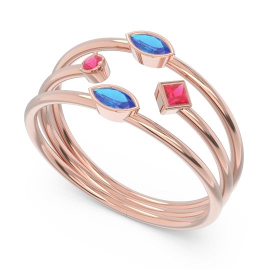 Simple Triple Line Open Avaisamya Band