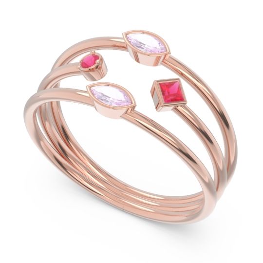 Simple Triple Line Open Avaisamya Band