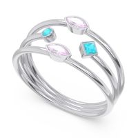 Simple Triple Line Open Avaisamya Band