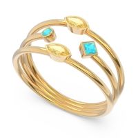 Simple Triple Line Open Avaisamya Band