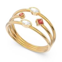 Simple Triple Line Open Avaisamya Band