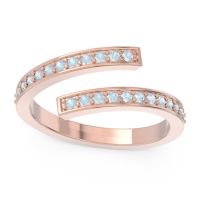 Petite Modern Wrap Pave Prayana Band