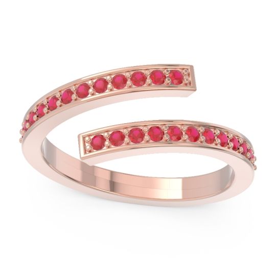 Petite Modern Wrap Pave Prayana Band