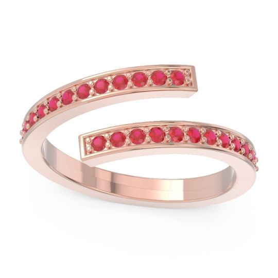 Petite Modern Wrap Pave Prayana Band