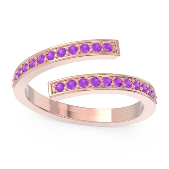 Petite Modern Wrap Pave Prayana Band
