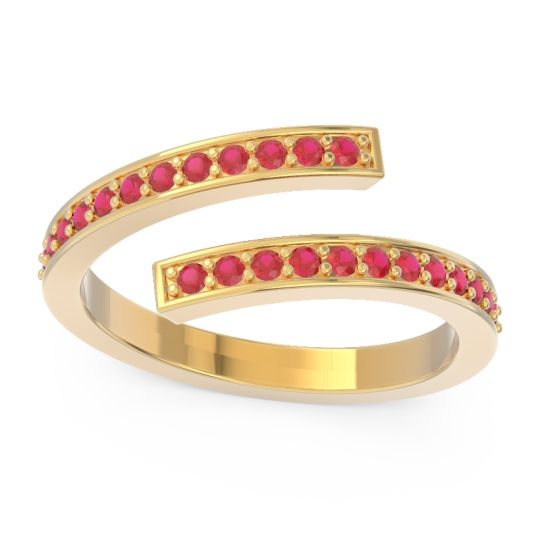 Petite Modern Wrap Pave Prayana Band
