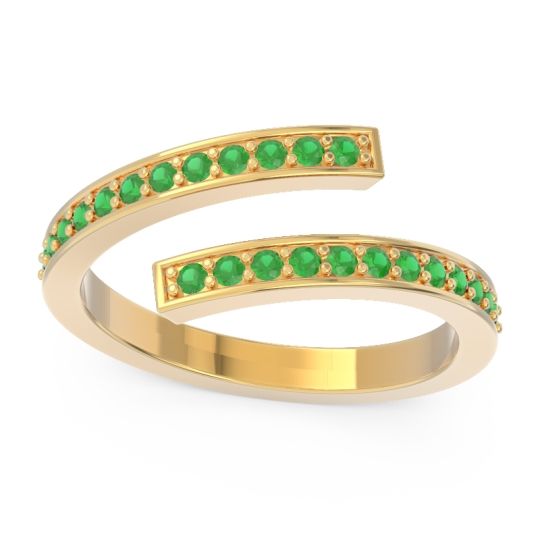 Petite Modern Wrap Pave Prayana Band