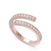 Petite Modern Wrap Pave Prayana Band