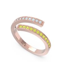 Petite Modern Wrap Pave Prayana Band