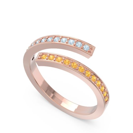 Petite Modern Wrap Pave Prayana Band