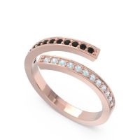 Petite Modern Wrap Pave Prayana Band