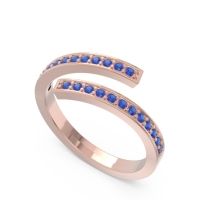 Petite Modern Wrap Pave Prayana Band