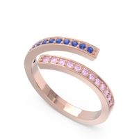 Petite Modern Wrap Pave Prayana Band