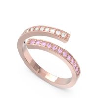 Petite Modern Wrap Pave Prayana Band
