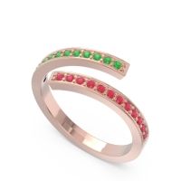 Petite Modern Wrap Pave Prayana Band