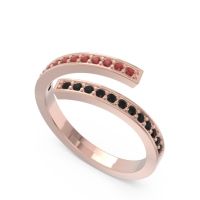 Petite Modern Wrap Pave Prayana Band