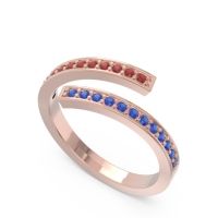 Petite Modern Wrap Pave Prayana Band