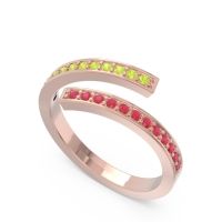 Petite Modern Wrap Pave Prayana Band