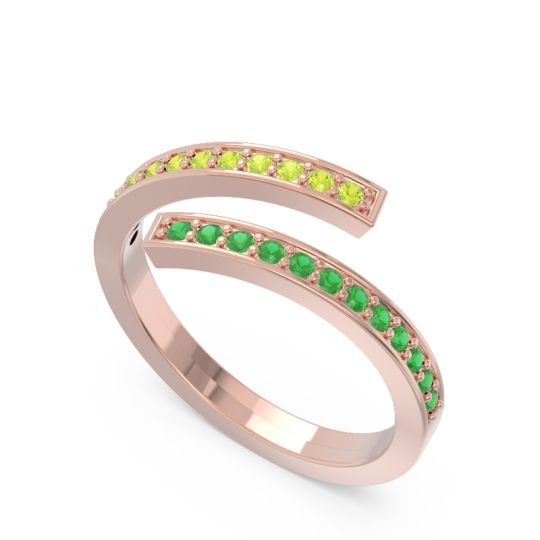 Petite Modern Wrap Pave Prayana Band