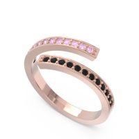 Petite Modern Wrap Pave Prayana Band
