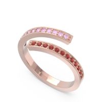 Petite Modern Wrap Pave Prayana Band