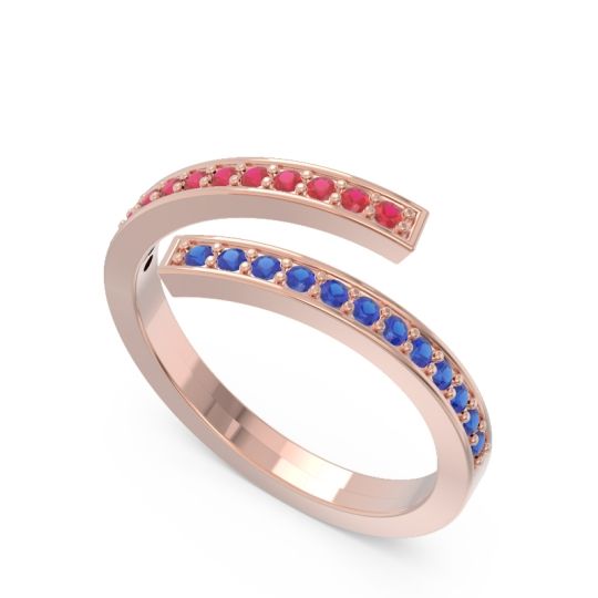 Petite Modern Wrap Pave Prayana Band