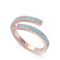 Petite Modern Wrap Pave Prayana Band