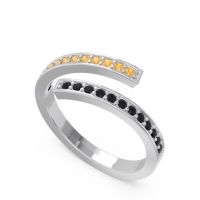 Petite Modern Wrap Pave Prayana Band