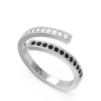 Petite Modern Wrap Pave Prayana Band